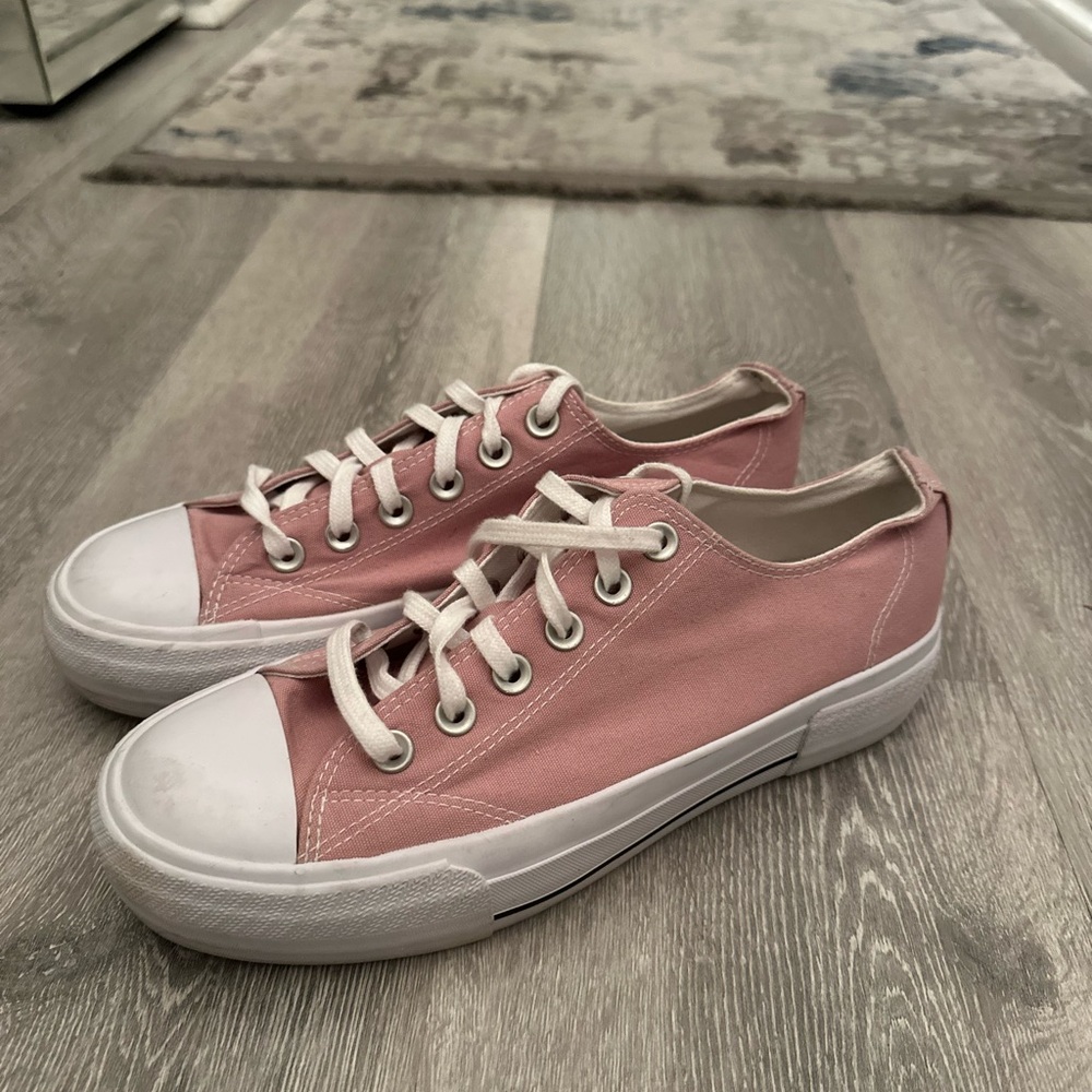 Pink Canvas Sneakers